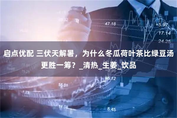 启点优配 三伏天解暑，为什么冬瓜荷叶茶比绿豆汤更胜一筹？_清热_生姜_饮品