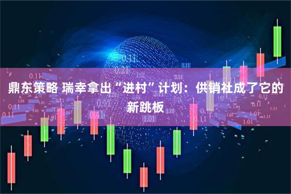 鼎东策略 瑞幸拿出“进村”计划：供销社成了它的新跳板