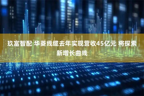 玖富智配 华菱线缆去年实现营收45亿元 将探索新增长曲线
